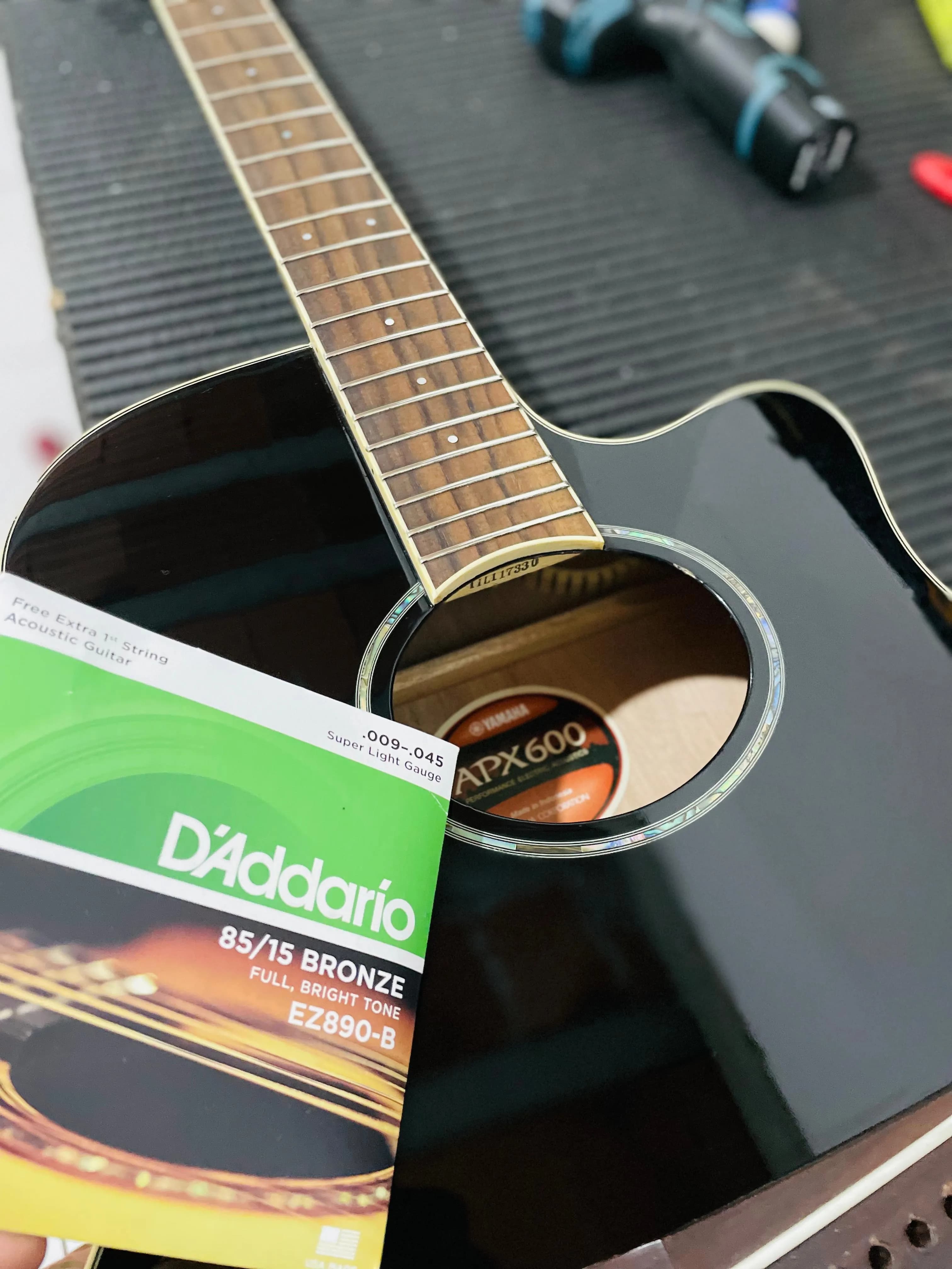 Vista da oficina de luthieria